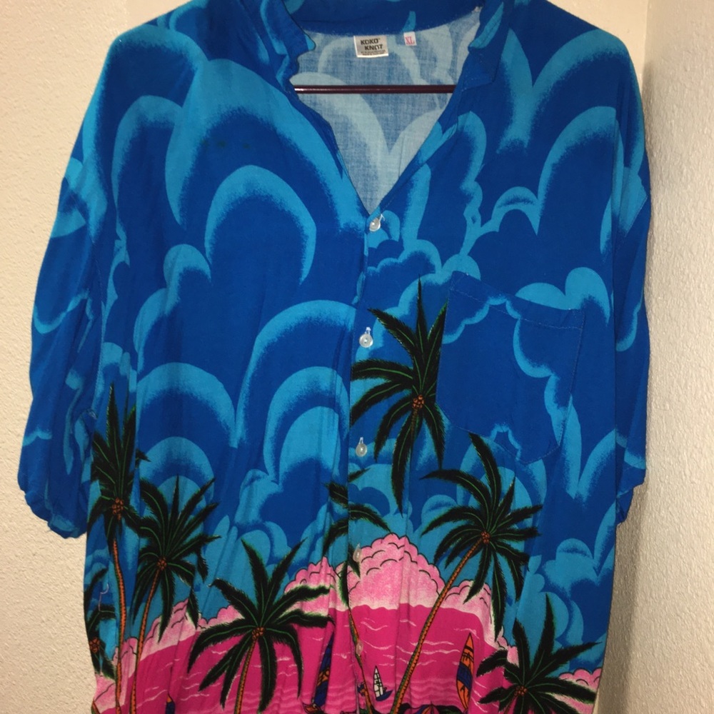 Tropical button up shirt